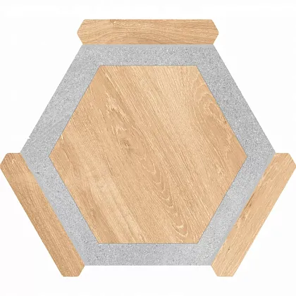 Фото Керамогранит Monopole Oregon Haya Gris 22x25 Испания