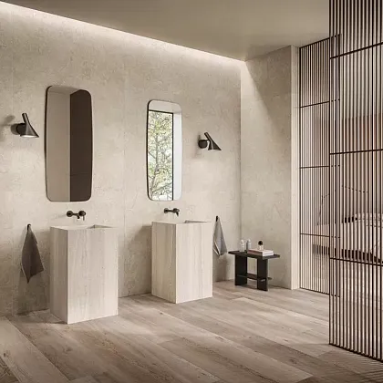 Фото Керамогранит Flaviker 0015336 Double Arrow Nat Rett. 3D Tech 60x120 Италия