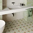 Керамогранит Smile Tile Пальмира зеленый 20x20