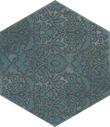 Фото Декор VT\A560\SG23036N Гроссето синий 20x23,1 Россия