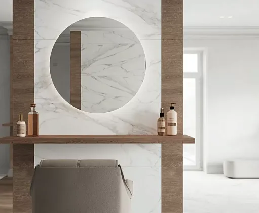 Фото Керамогранит Laparet Calacatta Bianco Pro Белый Матовый R10Gr 80Х80 Индия