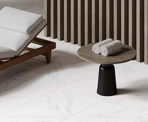 Фото Керамогранит Laparet Carrara Blanco Pro Белый Матовый R11Soft 60Х120 Индия