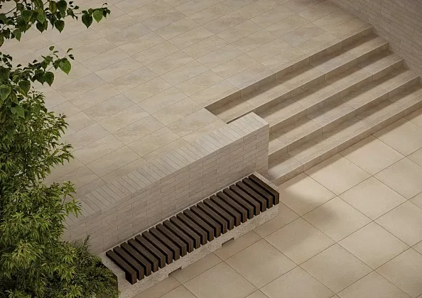 Фото Клинкерная плитка Paradyz Eremite Sand Klinkier Struktura Mat B1a 30x60 Польша