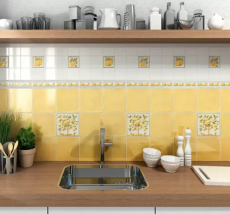 Фото Декор STG\A452\5232 Капри майолика 20х20 Россия