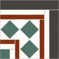 Фото Бордюр Kerlife (Navarti) Victorian Dreams Taco Bristol Green 22,5x22,5