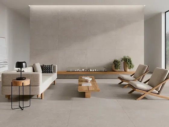 Фото Керамогранит STN Ceramica 3AEBKRETBDAA 3DB Kreta Greige MT 6mm 60x120 Испания
