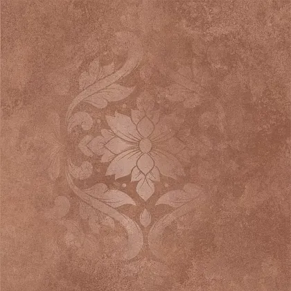 Фото Керамогранит Kerama Marazzi Хадду красный матовый декорированный 40,2x40,2x0,8 (KM4040G0071N) Россия