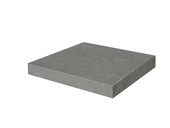 Фото Ступень Kerama Marazzi Касабланка клееная угловая HP серый тёмный матовый обрезной 33x33x0,9 (KM6012G0161RGCA) Россия