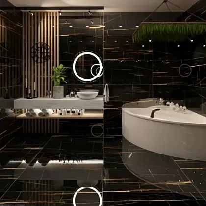 Фото Керамогранит Sahara Noir Rect 60x120 Испания