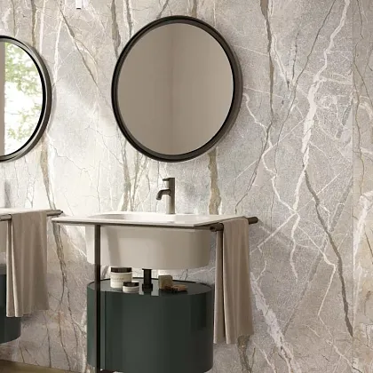 Фото Керамогранит Flaviker PF60014653 Supreme Hedonism Patagonia Blue Lux 3D R 120x280 Италия