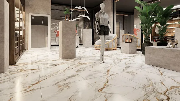 Фото Керамогранит Protiles PT12P7081 Royal Marble Полированная 1200х600х9 Узбекистан
