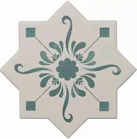 Фото Керамогранит Becolors Star Dec. Stencil Lagoon 13.25х13.25