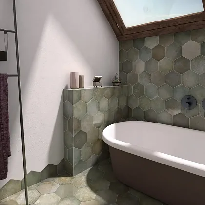 Фото Керамогранит Equipe 24951 Heritage Indigo 17,5x20 Испания
