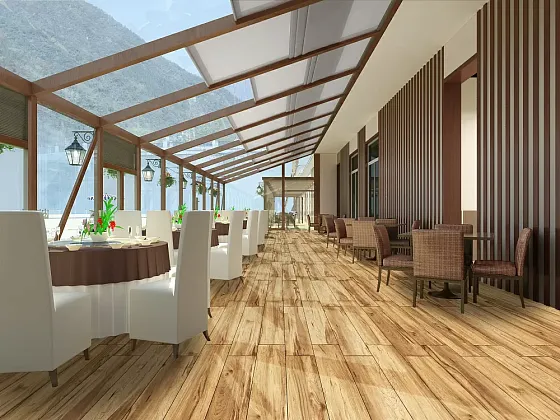 Фото Керамогранит Cypress Коричневый Матовый Структурный 20x120 (BHD-2001) Китай