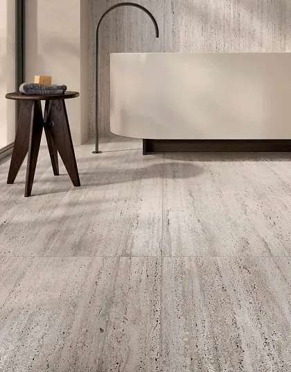 Фото Керамическая плитка FAP Ceramiche fTP1 Materia Classica Groove Bianco Matt RT 50x120 Италия