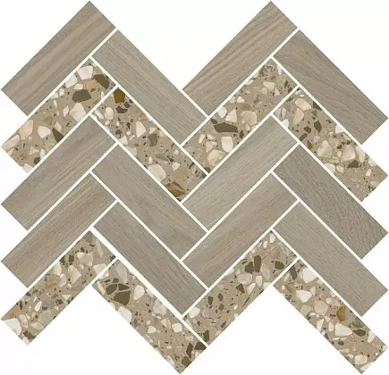 Фото Мозаика T042\SG5269 Монтиони мозаичный коричневый светлый 34x35,5 Россия