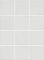 Фото керамическая плитка Агуста белый матовый 30x40x0,7 из 12 частей 9,8х9,8 (1332)