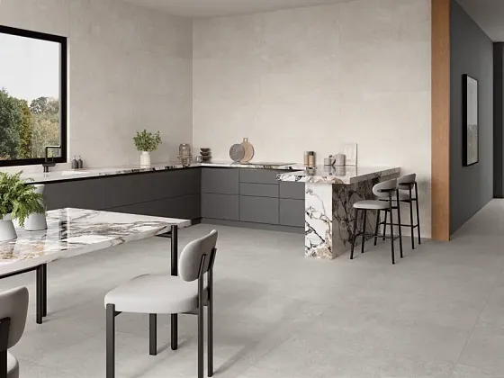 Фото Керамогранит STN Ceramica 3AEBKRETDDAA 3DB Kreta Grey MT 6mm 60x120 Испания