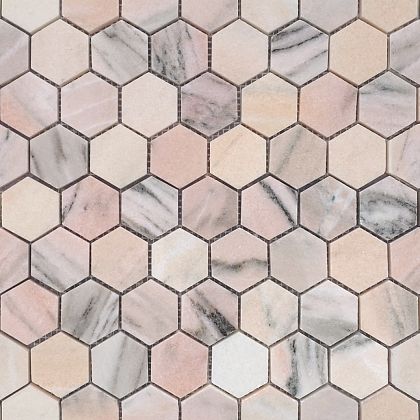 Фото Мозаика LeeDo Ceramica Pietrine Rosa Salmone POL hex 23x40x7 Китай