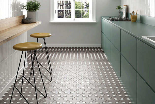 Фото Керамогранит 28984 Kasbah Taco Verd Gloss 3,2x3,2 Испания