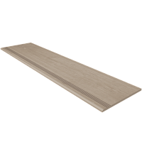 Фото Ступень Classic Wood Light Grey CW01 30x120 с насечками