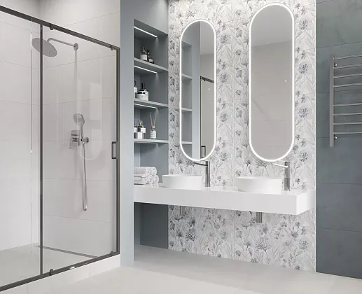 Фото Плитка Laparet 48030R Evolution Blanco Матовый Обрезной 40X80 Россия