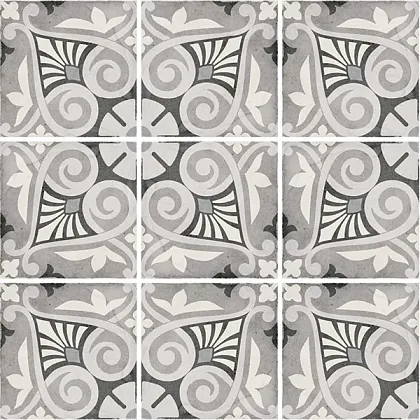 Фото Декор Equipe 24418 Art Nouveau Opera Grey 20х20 Испания