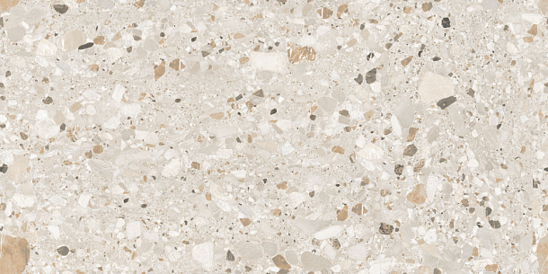 Фото Керамогранит Terazzo Crema Carving 60x120 Индия