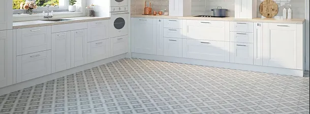 Фото Керамогранит Smile Tile Artisan Cream 19,8x19,8 Индия