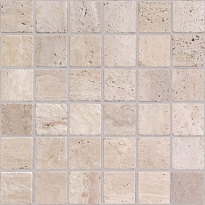 Фото Мозаика LeeDo Ceramica Pietrine Travertino Beige MAT 48x48x7 Китай