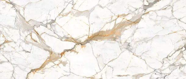 Фото Керамогранит Ennface ENMAR7003MT120280 Calacatta Oro Matt 1200x2800x6 Индия