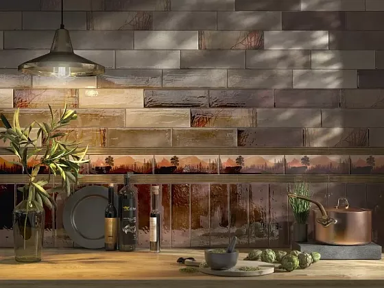 Фото Декор VB\A42\9016 Тракай глянцевый 8.5x28.5 Россия