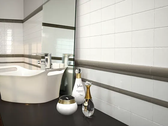 Фото Плитка MOLDURA GREY 5x15 Испания