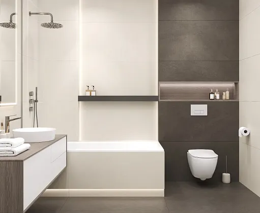 Фото Декор Laparet Attol Opal Pro Deco Lines Бежевый R10Soft Mstr Cb 60Х120 Индия