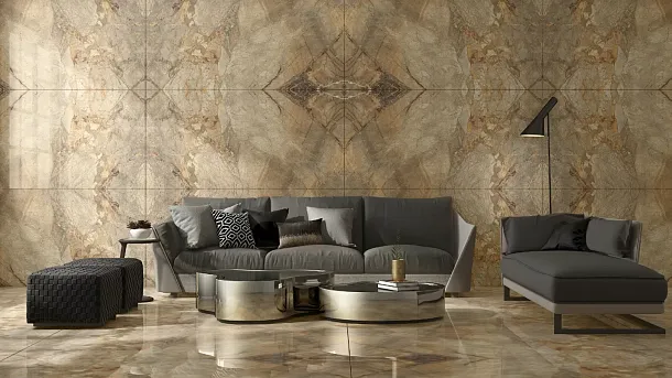 Фото Керамогранит Breccia Sandy B Glossy 80x160 Индия