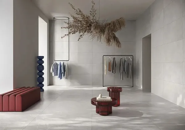 Фото Керамогранит Vitra K948554R0001VTER CementBase Белый Матовый R10A Ректификат 60x120 Турция