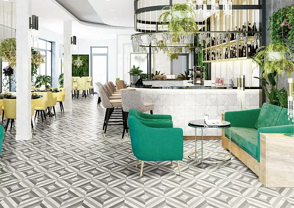 Фото Керамогранит Hermitage Dark 20х20 (УТ-00022765) Испания