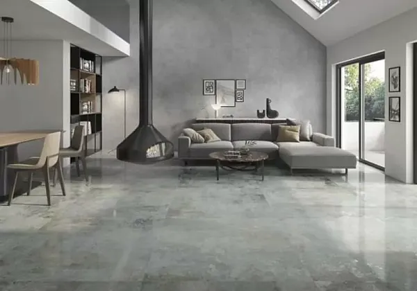 Фото Керамогранит Pamesa Rusty Metal Coal Luxglass Rec 120x120 Испания