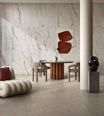 Фото Керамогранит Vitra K958001R0001VTER SilverRoot Слоновая Кость Матовый R10A Ректификат 60x120 Турция
