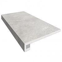 Фото Ступень комплект Traffic Grey TF01 33x120 неполированная без насечек+Подступенок 14.5x120