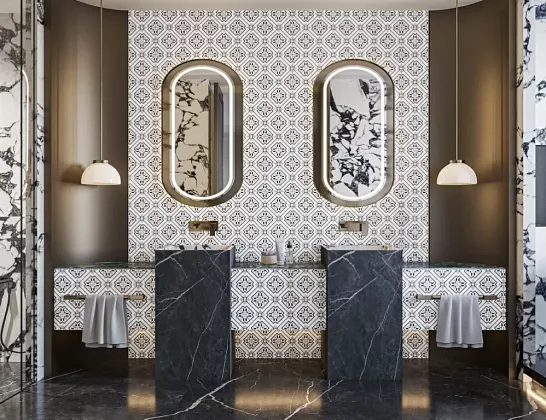 Фото Керамогранит Alpas Cera Ornament 3058 Matt 20х20 Индия
