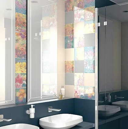 Фото Бордюр POD014 Карандаш Бисер антрацит 20*0.6 Россия