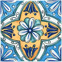 Фото Декор STG\A489\1146H Вставка Капри майолика 9,8х9,8
