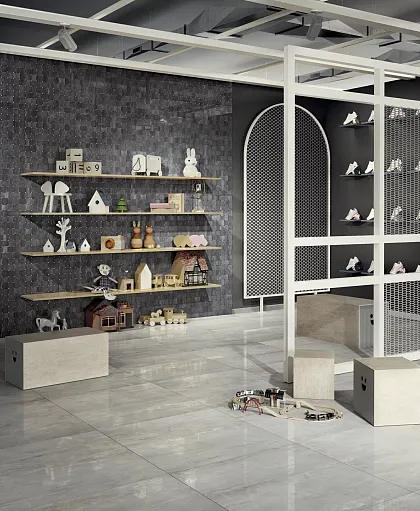 Фото Керамогранит 1067943 Fossil Lines Bruno Ret 30x120 Италия