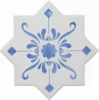 Фото Керамогранит Becolors Star Dec. Stencil Electric Blue 13.25х13.25