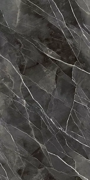 Фото Керамогранит Diamond Calacatta Black Lucidato Starlit Book Match A 12+mm 1620х3240 (LAMFFM0209_IT) Италия