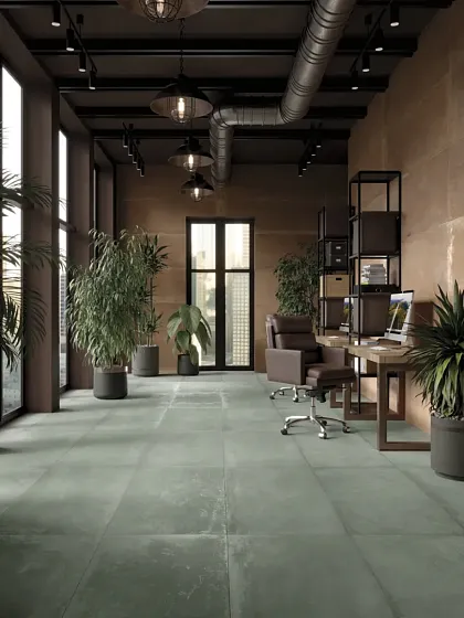 Фото Керамогранит MGM Ceramiche Element Midnight Rett 60x120 Италия