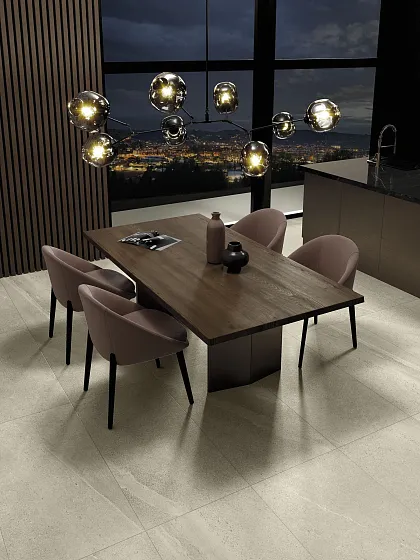 Фото Керамогранит MGM Ceramiche Limestone Sand Rett 60x120 Италия