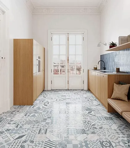 Фото Керамогранит Gayafores Tessela Blue 33,15x33,15 Испания