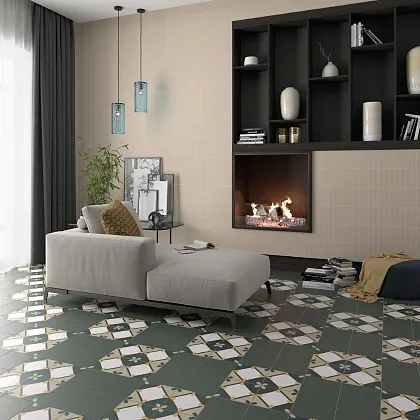 Фото Керамогранит Equipe 27698 Bauhome Blume Cold 20х20 Испания